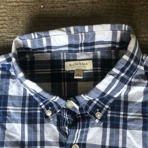 NWT Sonoma Plaid Button-down Shirt